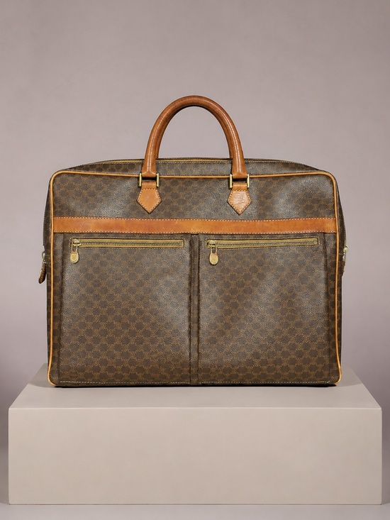 Celine Handbags - Rare Vintage CELINE Macadam Briefcase |Document tote | Pre Loved Luxury